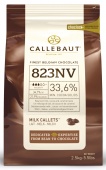 Бельгийский молочный шоколад Callebaut Select, сбалансированный вкус какао, молока и карамели, расфасовка в виде каллет, пакет 2,5 кг