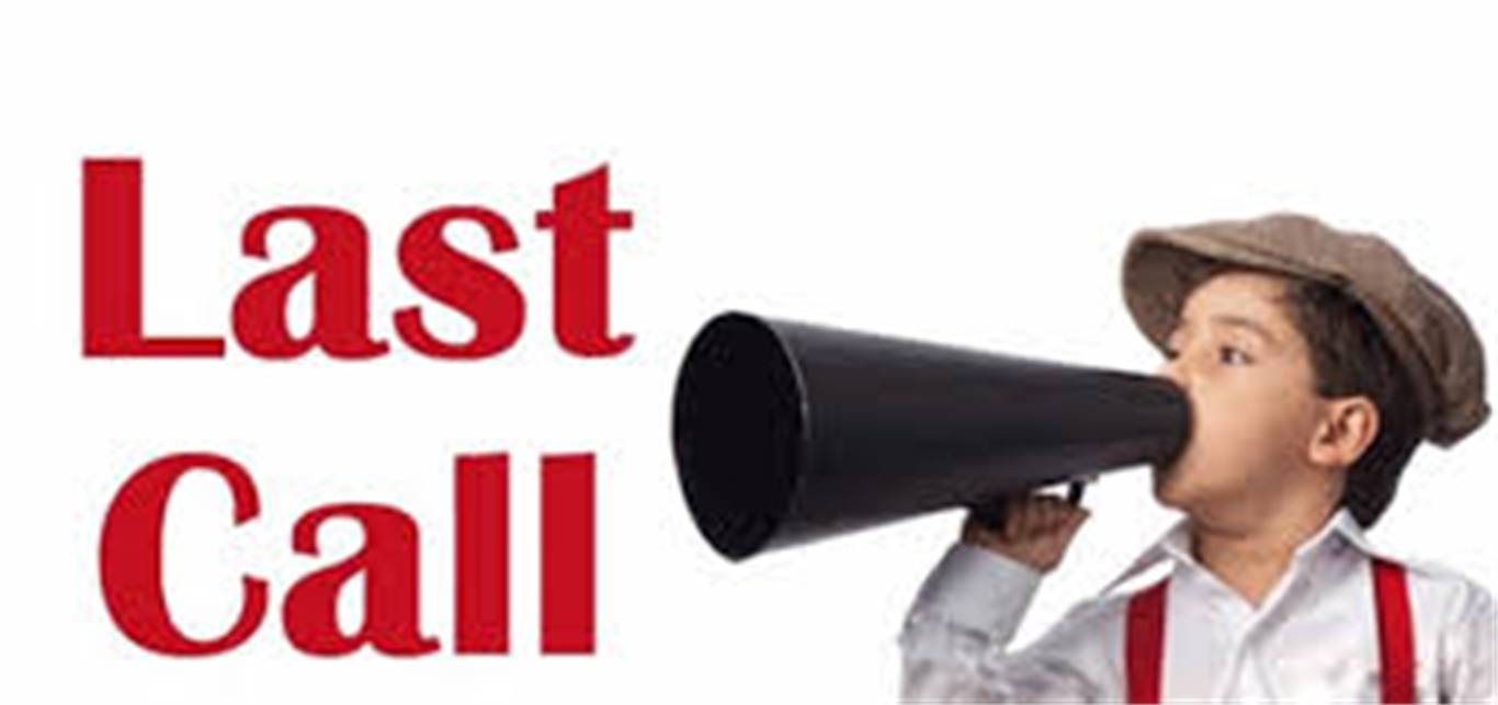 Last call for orders